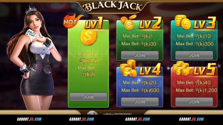 Hướng dẫn luật chơi Blackjack tại nhà cái GA888