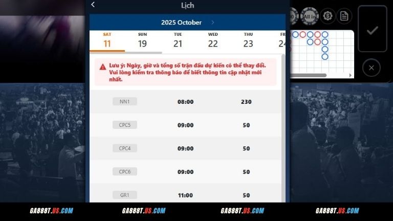 Quy trình cá cược sảnh ICF tại nhà cái GA888